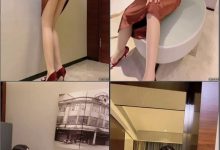 王馨瑶香槟礼服拍摄花絮 [1V138M]-妹子图