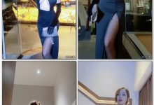 王馨瑶抹黑色交叉拍摄花絮 [1V-325M]-妹子图