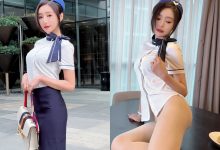 王馨瑶空姐真空拍摄花絮 [132P+1V-1.79G]-妹子图