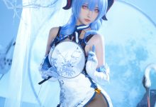Seya-狮砸 –NO.010 原神 甘雨青花瓷 [12P-139MB]-妹子图