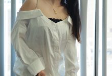 [IESS异思趣向] 2024.08.26 丝享家 1829 婉萍《一字肩衬衣》[90P-72.6M]-妹子图