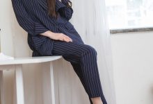 Sia不吃鱼 - 条纹职业装 [128P-1.26GB]-妹子图