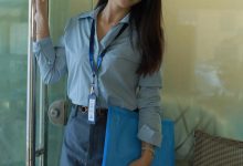 [IESS异思趣向] 2024.11.01 丝享家 1887 小婕《蓝色OL（下）》[77P-69MB]-妹子图