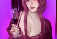 Natsuko夏夏子 –  崩坏：星穹铁道 卡芙卡睡衣[34P-6V-377.2M]-妹子图