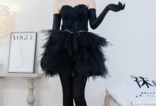 [BoBoSocks袜啵啵]NO.487 小甜豆 高跟鞋、油亮厚黑丝、黑色丝手套[145P+1V／5.59GB]-妹子图