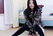 物恋传媒 NO.2260 茯苓-板鞋、黑色踩脚裤、白棉袜[156P-1V-3.91G]-妹子图