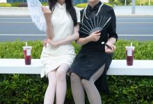 初夏女神 NO.279 柒柒、双双 黑白旗袍[140P+1V／5.30GB]-妹子图