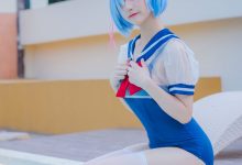 幼愛Youmeko – 蕾姆泳装[18P-49.5M]-妹子图