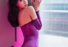 时安安《紫色丝袜》原版写真  [90P-1.74G]-妹子图