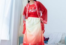 物恋传媒 NO.2386 岚岚-布鞋、短白丝（仅打底）、红色船袜（叠穿）、汉服、模仿舞步，脚玩伞柄剧情[179P-1V-5.8G]-妹子图