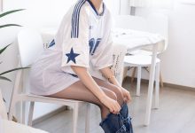 [BoBoSocks袜啵啵] NO.590 香菜-板鞋、短白棉袜、油亮薄黑丝（脚尖透明款）、分体牛仔裤[148P-1V-6.05G]-妹子图