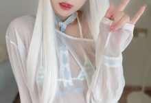 布丁大法-白毛女友[105P+8V-991MB]-妹子图