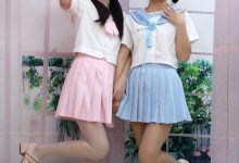 初夏女神 No.292 安妮、幺幺 粉蓝双花 [100P-4.24GB]-妹子图