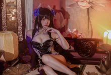 二佐Nisa –  碧蓝航线-比叡鲟旗袍 [24P-389.1M]-妹子图