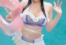 ZinieQ-Tifa Lockhart Swimsuit[38P+7V-1.26G]-妹子图