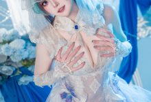 Natsuko夏夏子 –  碧蓝航线 柴郡婚纱[70P-624.7M]-妹子图