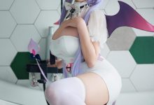 阿雪雪 – NO.034 原神 刻晴魅魔护士[100P+7V-1.94G]-妹子图