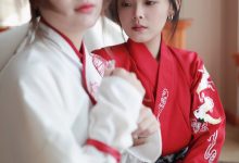 凡夫摄影 NO.0011 可菲×晓莲 红色古装汉服丝足[190P+2V／7.26GB]-妹子图