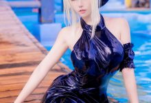 Seya狮砸 –  FGO 黑呆泳衣[10P-161.2M]-妹子图
