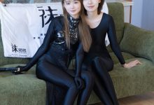 BoBoSocks袜啵啵 No.737 小甜豆甜甜圈-高跟鞋、高跟凉鞋、黑色连体衣、薄肉丝、裤里丝-妹子图
