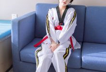BoBoSocks袜啵啵 积分限定作品044 稚予-跆拳道服、运动鞋、白棉袜、裸足-妹子图