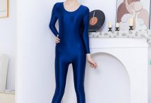 BoBoSocks袜啵啵 No.749 小甜豆-高跟凉鞋、蓝色连体衣、裤里丝、薄肉丝-妹子图