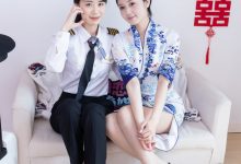 物恋传媒 No.2759 菜菜&橙子-高跟鞋、两双人字拖、薄肉丝、空姐制服 [226P1V-5.94GB]-妹子图