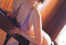 李素英leeesovely - Purple Swimsuit-妹子图