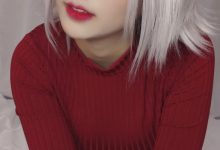 洛璃 LoLiSAMA – NO.121 黑贞德 红色毛衣-妹子图
