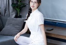 BoBoSocks袜啵啵 No.764 香菜-高跟鞋、厚白丝、护士服-妹子图