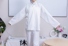 BoBoSocks袜啵啵 积分限定作品032 奶油-古装、古装靴、厚白丝-妹子图