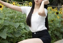 足愉心 No.166 悠米（搭配：黑色小皮鞋、白色棉袜）-妹子图